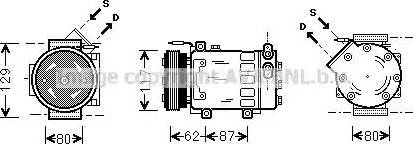 Ava Quality Cooling RT K076 - Kompresors, Gaisa kond. sistēma autodraugiem.lv