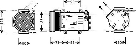 Ava Quality Cooling RT K127 - Kompresors, Gaisa kond. sistēma autodraugiem.lv