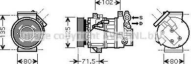 Ava Quality Cooling RT K393 - Kompresors, Gaisa kond. sistēma autodraugiem.lv