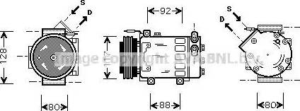 Ava Quality Cooling RT K285 - Kompresors, Gaisa kond. sistēma autodraugiem.lv