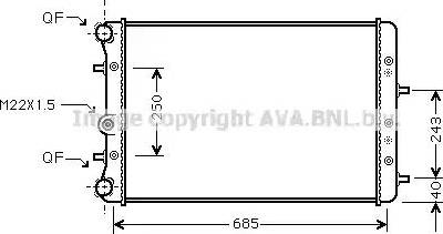 Ava Quality Cooling SA2006 - Radiators, Motora dzesēšanas sistēma autodraugiem.lv
