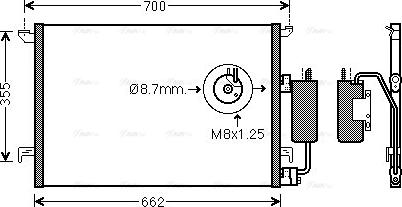 Ava Quality Cooling SB5060D - Kondensators, Gaisa kond. sistēma autodraugiem.lv