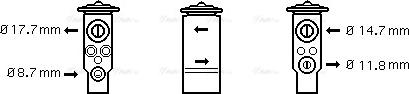 Ava Quality Cooling SB 1057 - Izplešanās vārsts, Gaisa kond. sistēma autodraugiem.lv
