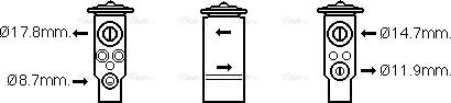 Ava Quality Cooling SB1076 - Izplešanās vārsts, Gaisa kond. sistēma autodraugiem.lv