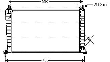 Ava Quality Cooling SB 2061 - Radiators, Motora dzesēšanas sistēma autodraugiem.lv