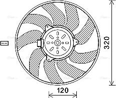 Ava Quality Cooling SB7504 - Ventilators, Motora dzesēšanas sistēma autodraugiem.lv