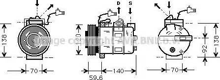 Ava Quality Cooling SB K065 - Kompresors, Gaisa kond. sistēma autodraugiem.lv
