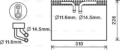 Ava Quality Cooling SBV072 - Iztvaikotājs, Gaisa kondicionēšanas sistēma autodraugiem.lv