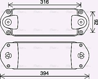 Ava Quality Cooling SC3050 - Eļļas radiators, Motoreļļa autodraugiem.lv