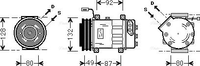 Ava Quality Cooling SCAK026 - Kompresors, Gaisa kond. sistēma autodraugiem.lv
