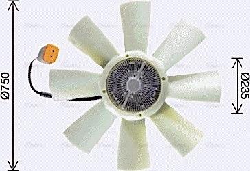 Ava Quality Cooling SCF086 - Ventilators, Motora dzesēšanas sistēma autodraugiem.lv