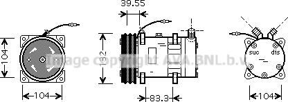 Ava Quality Cooling SCK017 - Kompresors, Gaisa kond. sistēma autodraugiem.lv