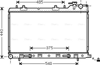 Ava Quality Cooling SU2098 - Radiators, Motora dzesēšanas sistēma autodraugiem.lv