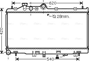 Ava Quality Cooling SU2079 - Radiators, Motora dzesēšanas sistēma autodraugiem.lv