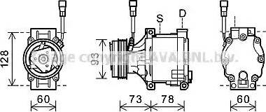 Ava Quality Cooling SUK080 - Kompresors, Gaisa kond. sistēma autodraugiem.lv