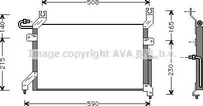 Ava Quality Cooling SZ 5026 - Kondensators, Gaisa kond. sistēma autodraugiem.lv