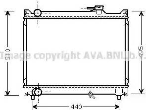 Ava Quality Cooling SZA2046 - Radiators, Motora dzesēšanas sistēma autodraugiem.lv