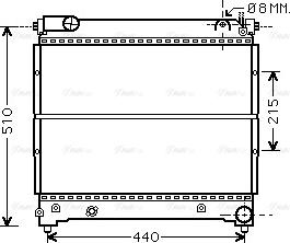 Ava Quality Cooling SZA2074 - Radiators, Motora dzesēšanas sistēma autodraugiem.lv