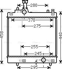 Ava Quality Cooling SZA2113 - Radiators, Motora dzesēšanas sistēma autodraugiem.lv