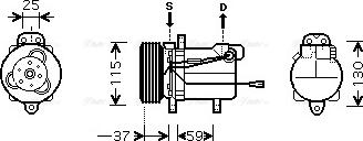 Ava Quality Cooling SZAK092 - Kompresors, Gaisa kond. sistēma autodraugiem.lv