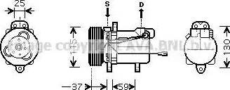 Ava Quality Cooling SZ K092 - Kompresors, Gaisa kond. sistēma autodraugiem.lv