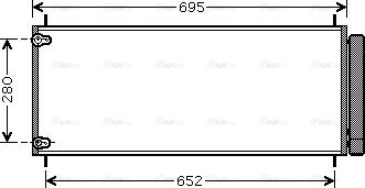 Ava Quality Cooling TO5406D - Kondensators, Gaisa kond. sistēma autodraugiem.lv