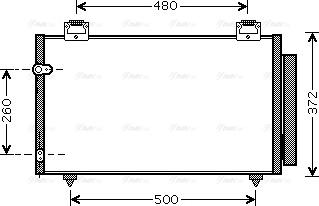 Ava Quality Cooling TO5411D - Kondensators, Gaisa kond. sistēma autodraugiem.lv