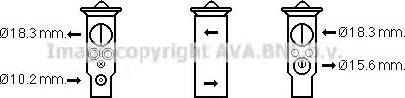 Ava Quality Cooling TO1702 - Izplešanās vārsts, Gaisa kond. sistēma autodraugiem.lv