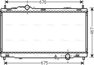 Ava Quality Cooling TO2495 - Radiators, Motora dzesēšanas sistēma autodraugiem.lv