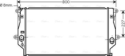 Ava Quality Cooling TO 2401 - Radiators, Motora dzesēšanas sistēma autodraugiem.lv