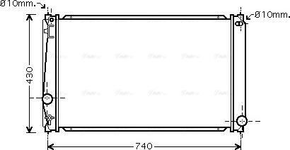 Ava Quality Cooling TO 2418 - Radiators, Motora dzesēšanas sistēma autodraugiem.lv