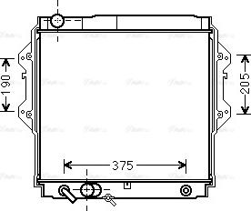 Ava Quality Cooling TO 2561 - Radiators, Motora dzesēšanas sistēma autodraugiem.lv