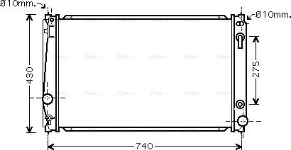 Ava Quality Cooling TO2651 - Radiators, Motora dzesēšanas sistēma autodraugiem.lv
