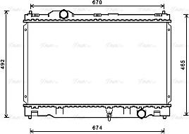 Ava Quality Cooling TO2669 - Radiators, Motora dzesēšanas sistēma autodraugiem.lv