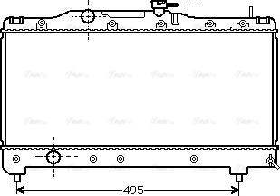 Ava Quality Cooling TO 2141 - Radiators, Motora dzesēšanas sistēma autodraugiem.lv
