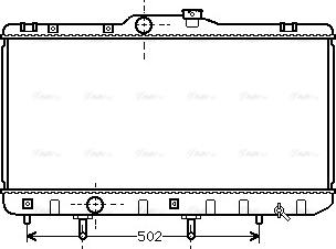 Ava Quality Cooling TO 2189 - Radiators, Motora dzesēšanas sistēma autodraugiem.lv