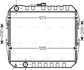 Ava Quality Cooling TO 2183 - Radiators, Motora dzesēšanas sistēma autodraugiem.lv