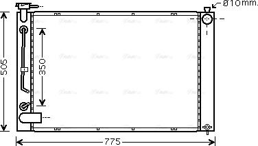 Ava Quality Cooling TO 2343 - Radiators, Motora dzesēšanas sistēma autodraugiem.lv