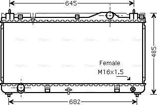 Ava Quality Cooling TO2342 - Radiators, Motora dzesēšanas sistēma autodraugiem.lv