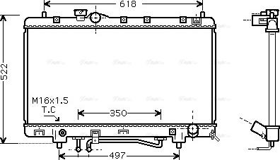 Ava Quality Cooling TO 2330 - Radiators, Motora dzesēšanas sistēma autodraugiem.lv