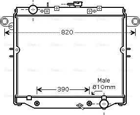 Ava Quality Cooling TO 2378 - Radiators, Motora dzesēšanas sistēma autodraugiem.lv