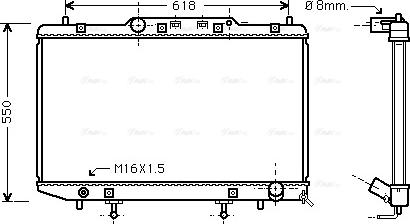 Ava Quality Cooling TO 2255 - Radiators, Motora dzesēšanas sistēma autodraugiem.lv