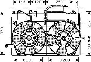 Ava Quality Cooling TO 7549 - Ventilators, Motora dzesēšanas sistēma autodraugiem.lv