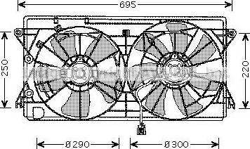 Ava Quality Cooling TO 7550 - Ventilators, Motora dzesēšanas sistēma autodraugiem.lv