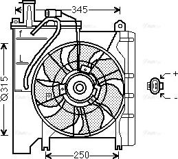 Ava Quality Cooling TO 7553 - Ventilators, Motora dzesēšanas sistēma autodraugiem.lv