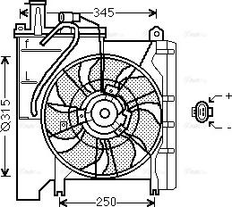 Ava Quality Cooling TO 7552 - Ventilators, Motora dzesēšanas sistēma autodraugiem.lv