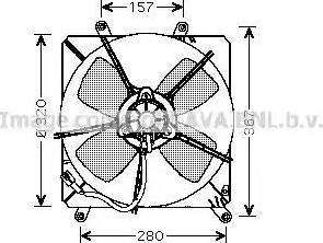 Ava Quality Cooling TO 7509 - Ventilators, Motora dzesēšanas sistēma autodraugiem.lv