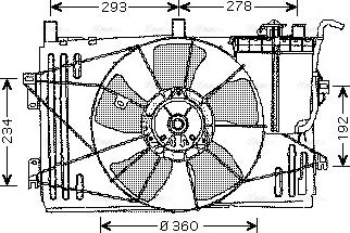 Ava Quality Cooling TO 7508 - Ventilators, Motora dzesēšanas sistēma autodraugiem.lv