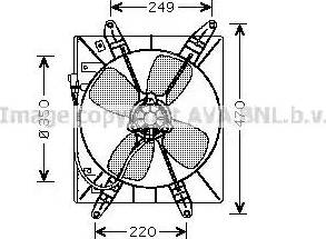 Ava Quality Cooling TO 7513 - Ventilators, Motora dzesēšanas sistēma autodraugiem.lv