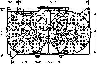 Ava Quality Cooling TO7535 - Ventilators, Motora dzesēšanas sistēma autodraugiem.lv